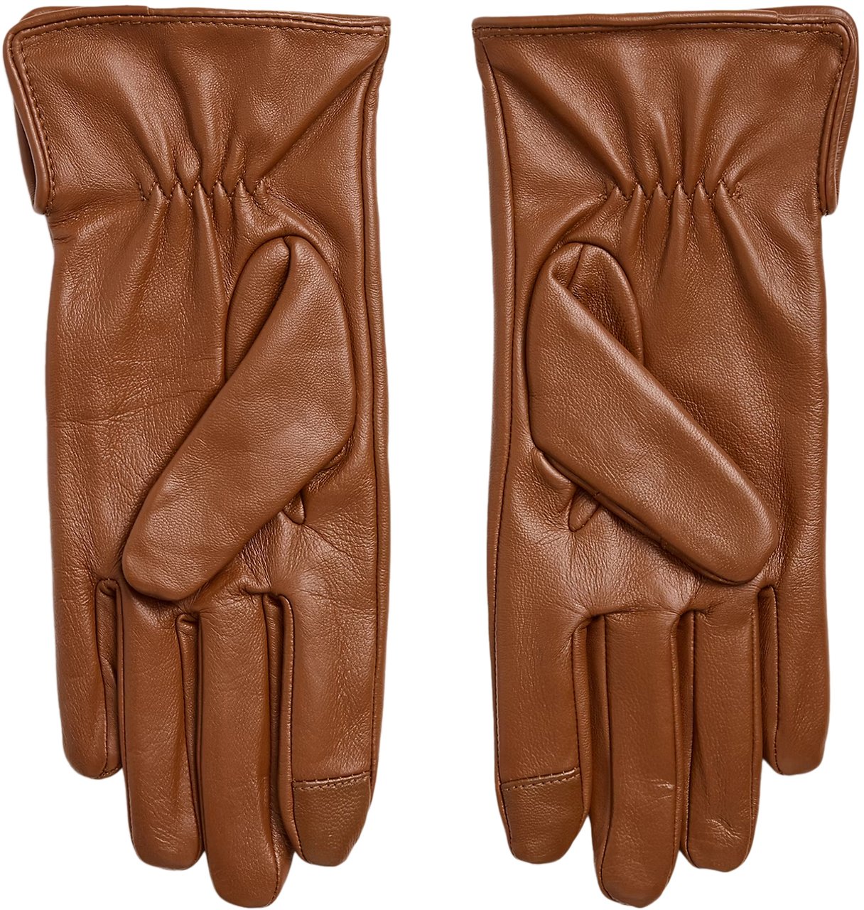 Ralph Lauren Gloves Leather Brown Bruin