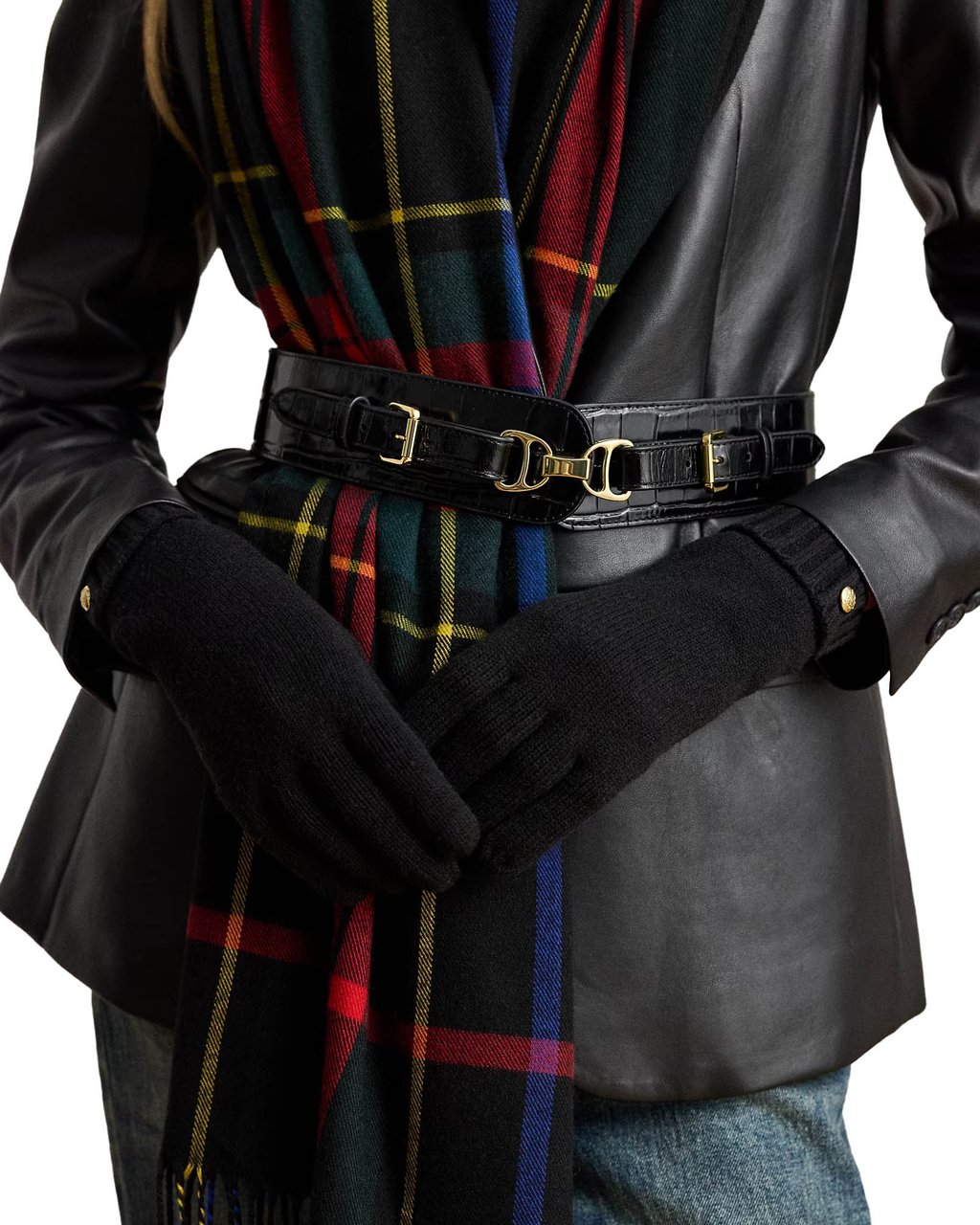 Ralph Lauren Gloves Black Zwart