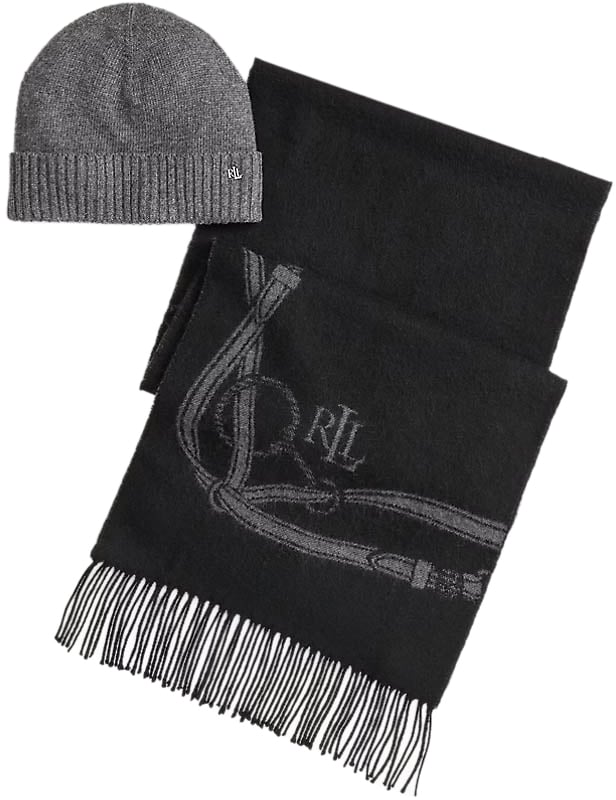 Ralph Lauren Scarfs Black Zwart