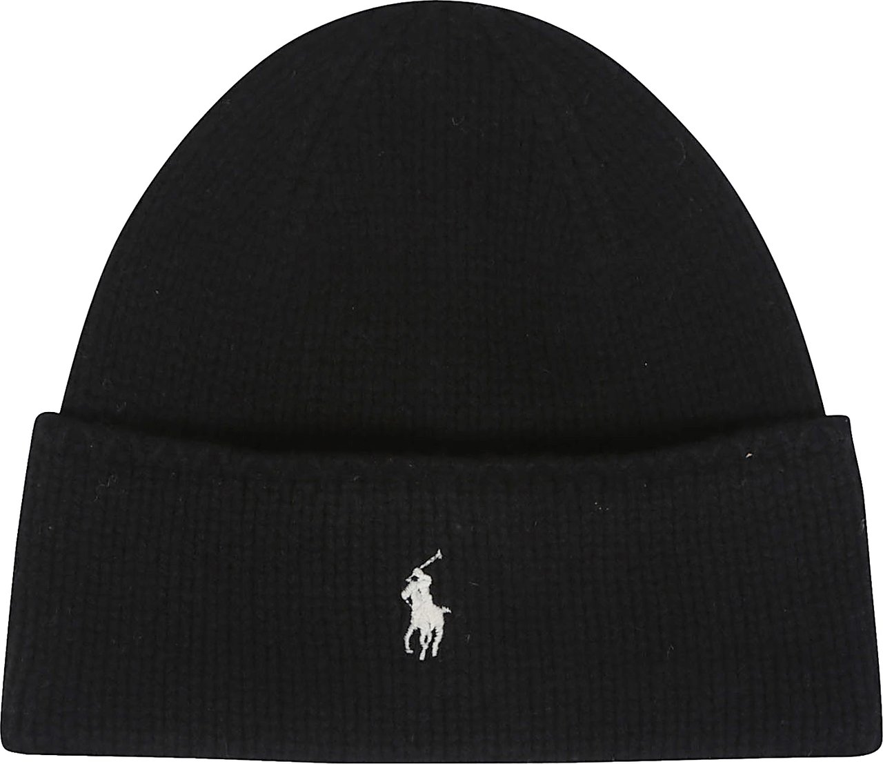 Ralph Lauren Cuff Cold Weather Hat Black Zwart
