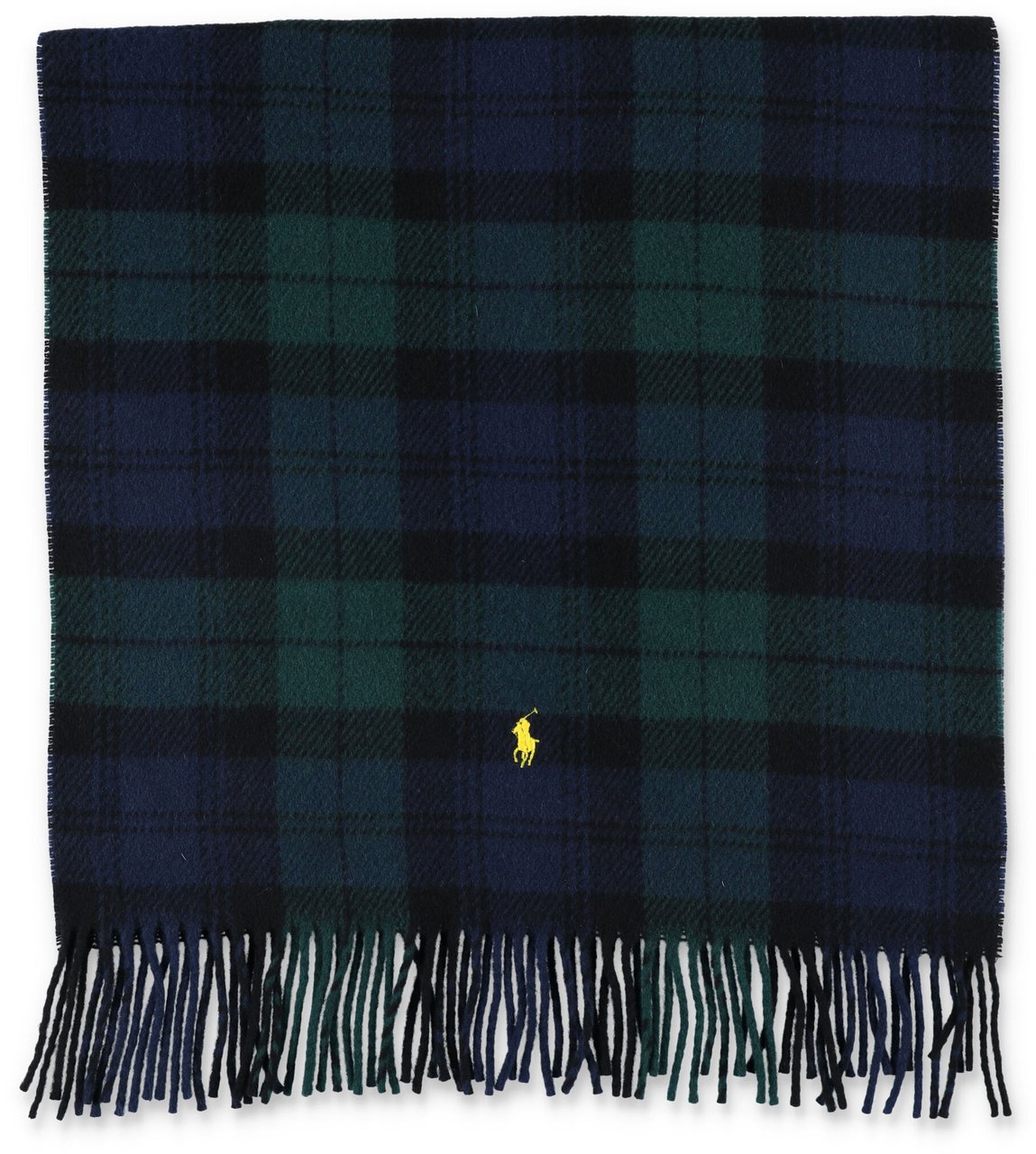 Ralph Lauren Scarf Check Blue Green Check Blauw