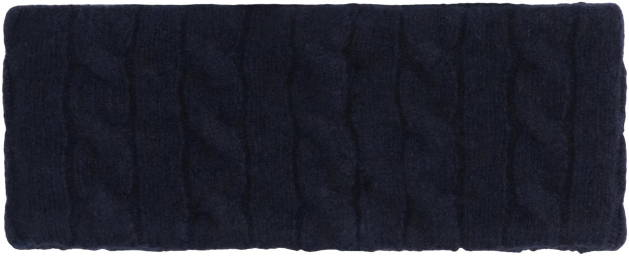 Ralph Lauren Knitted headband with logo Blauw