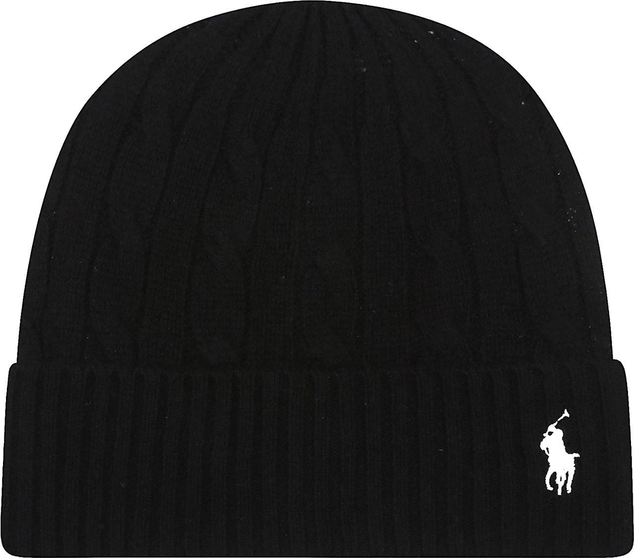 Ralph Lauren Cuff Cold Weather Hat Black Zwart