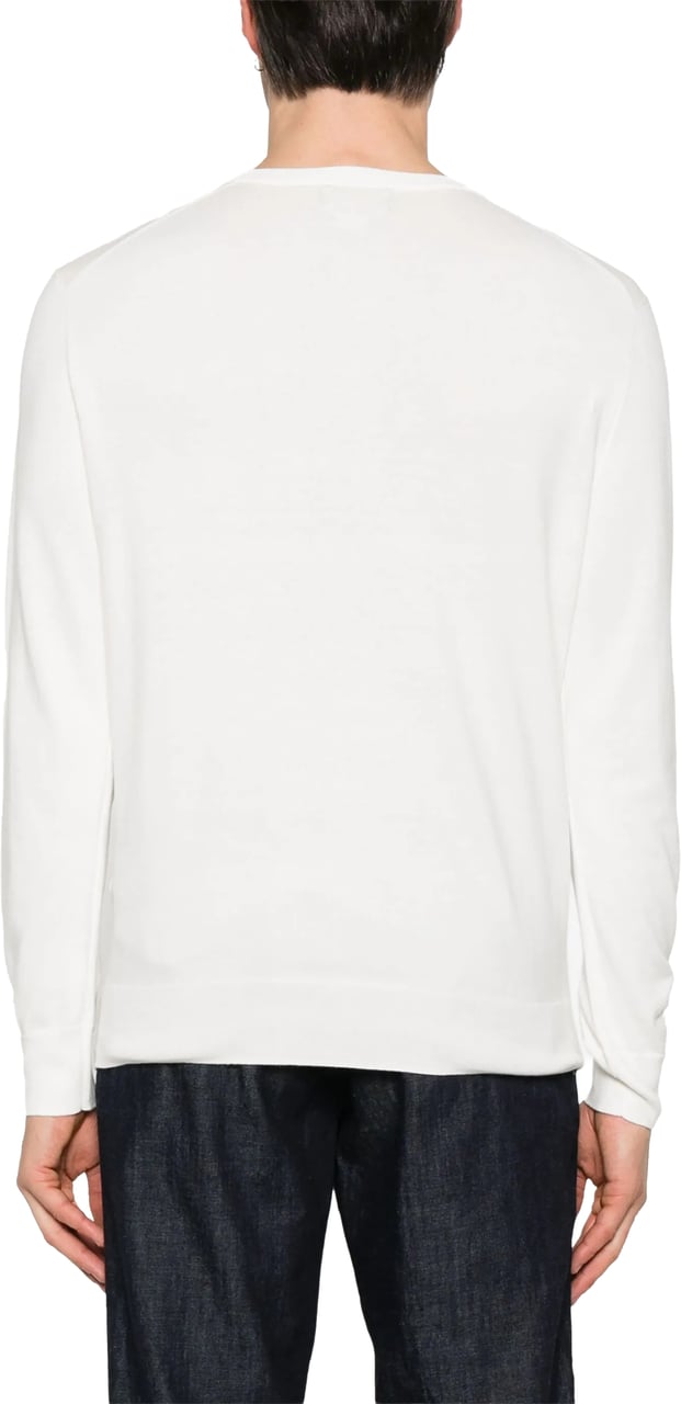 Ralph Lauren Neutral Pullover Minimalist Crew Neck Sweater Wit
