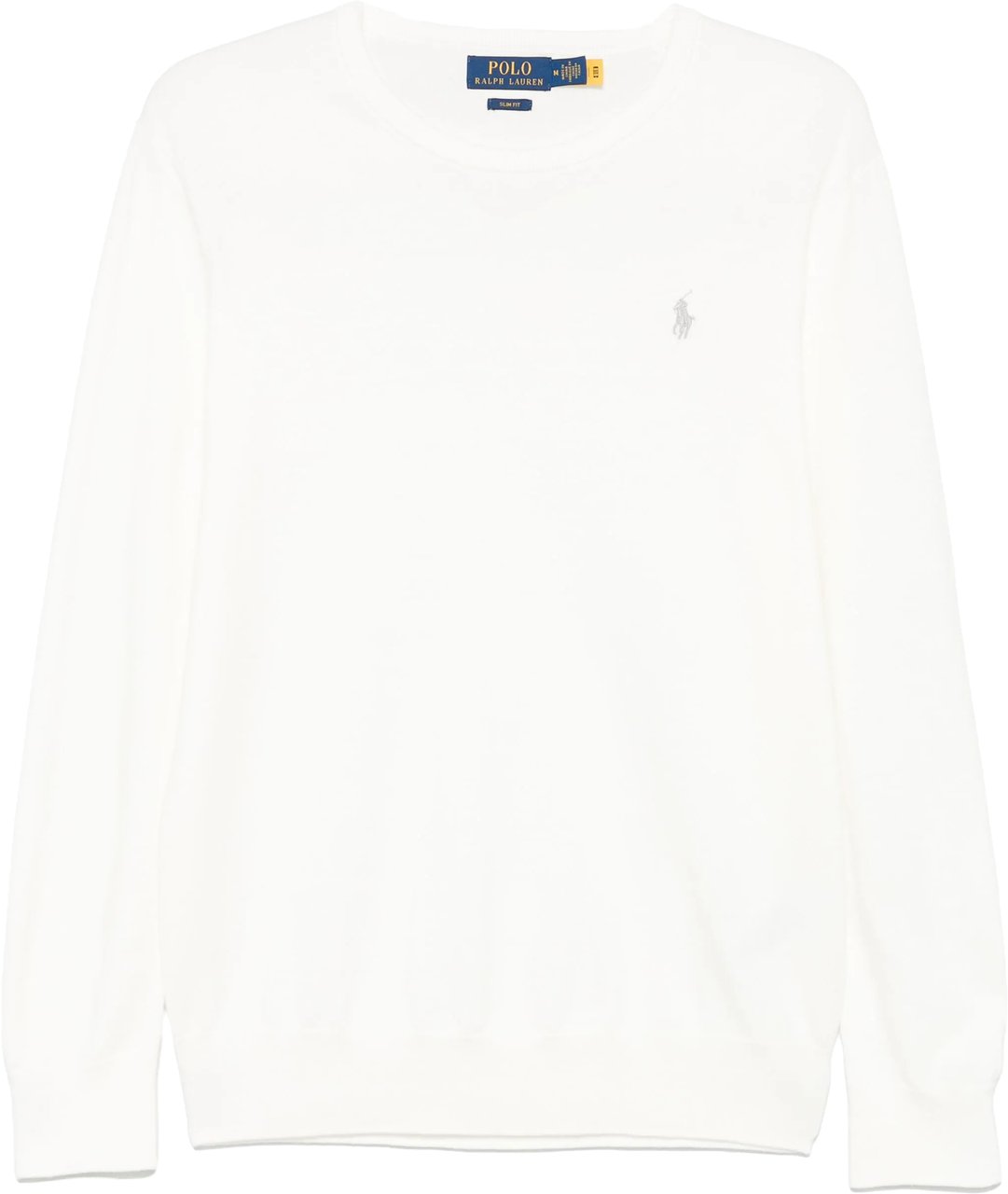 Ralph Lauren Neutral Pullover Minimalist Crew Neck Sweater Wit