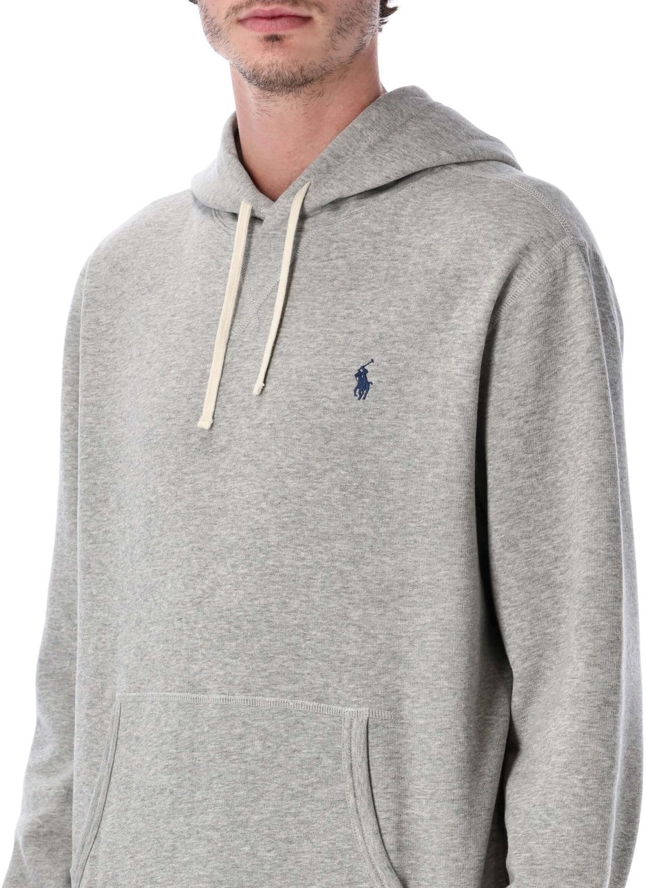 Ralph Lauren Rl Hoodie Andover Heather Lichtgrijs