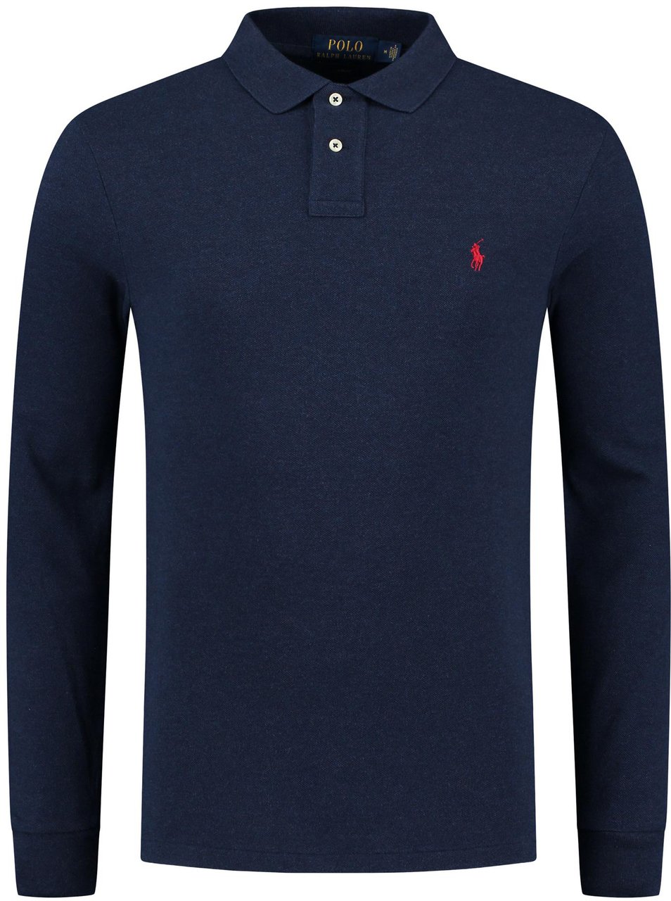 Ralph Lauren Slim Fit 'mesh' Polo Blauw