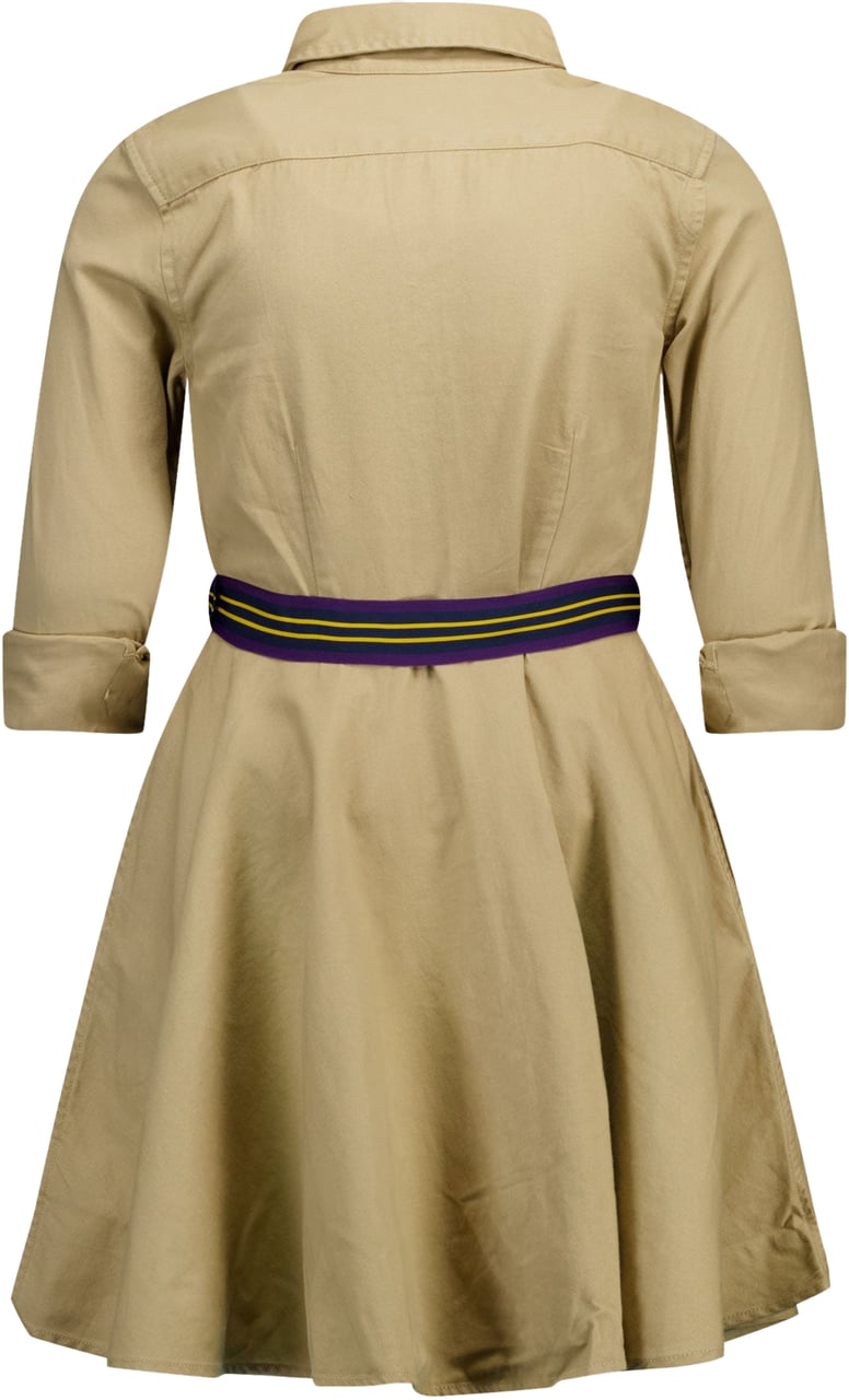 Ralph Lauren Ralph Lauren Kinder Meisjes Jurk In Khaki Groen