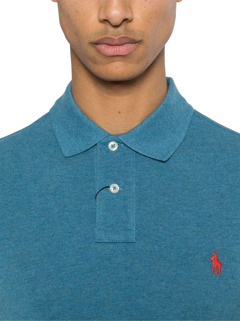 Ralph Lauren short sleeve knit lightblue Lichtblauw