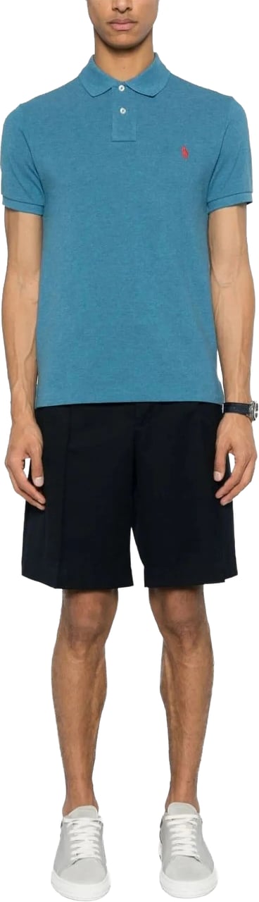 Ralph Lauren short sleeve knit lightblue Lichtblauw