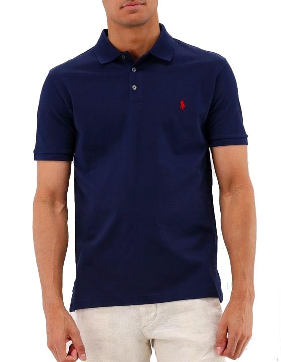 Ralph Lauren Polo Ralph Lauren Stretch Longsleeve Polo Blauw Blauw