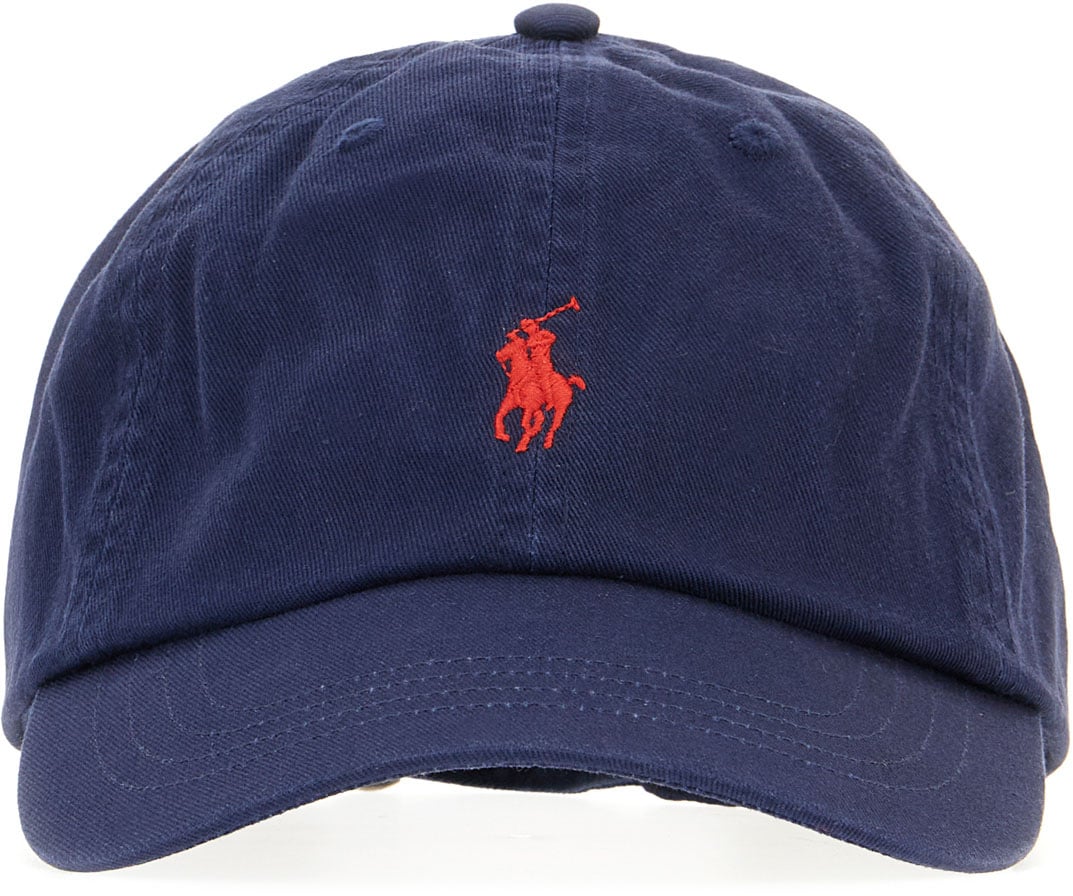Ralph Lauren Ralph Lauren Navy blue cotton baseball cap Blauw