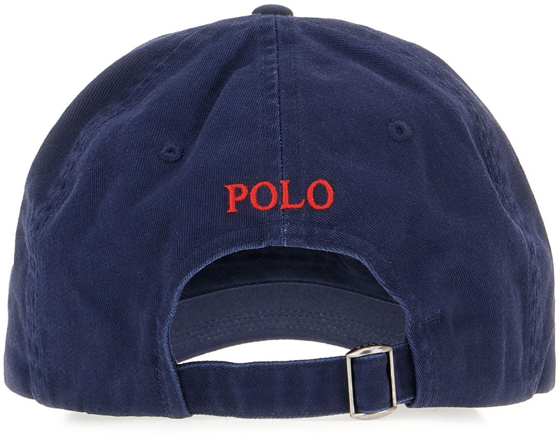 Ralph Lauren Ralph Lauren Navy blue cotton baseball cap Blauw