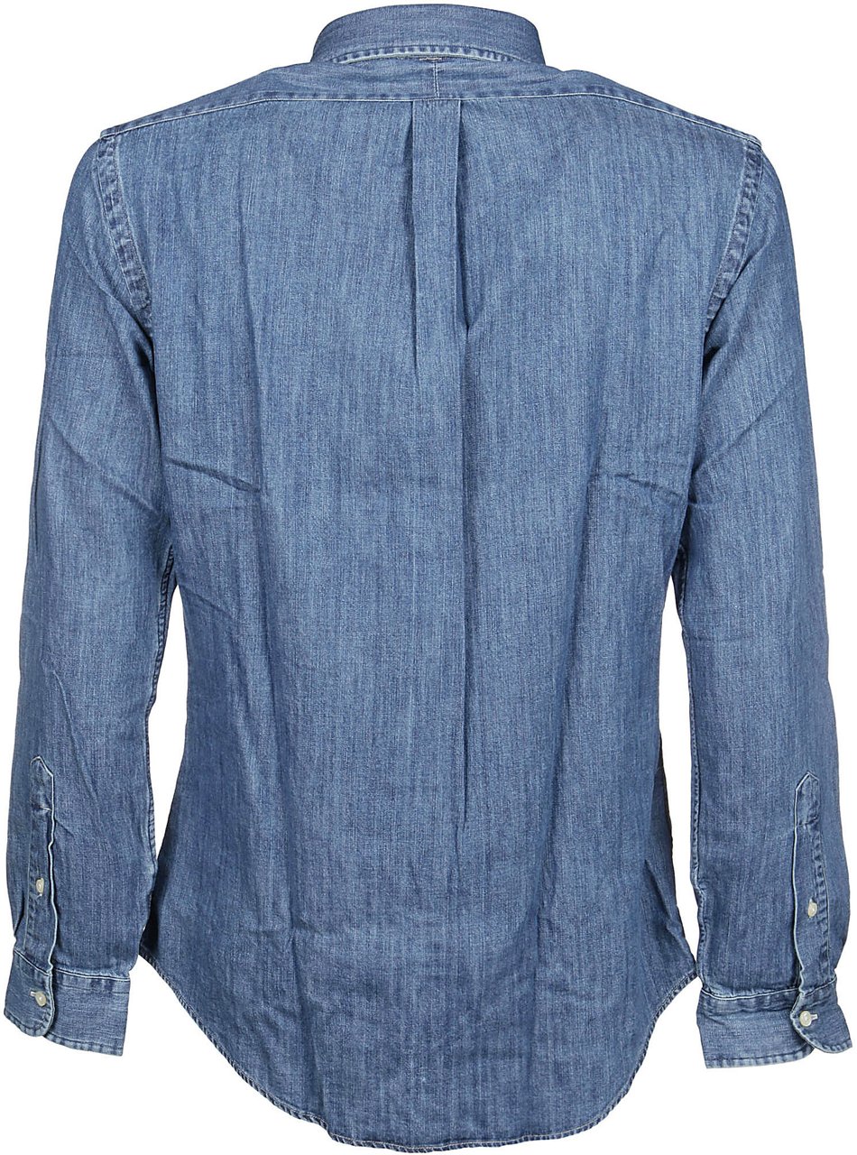 Ralph Lauren Long Sleeve Sport Slim Shirt Blue Blauw