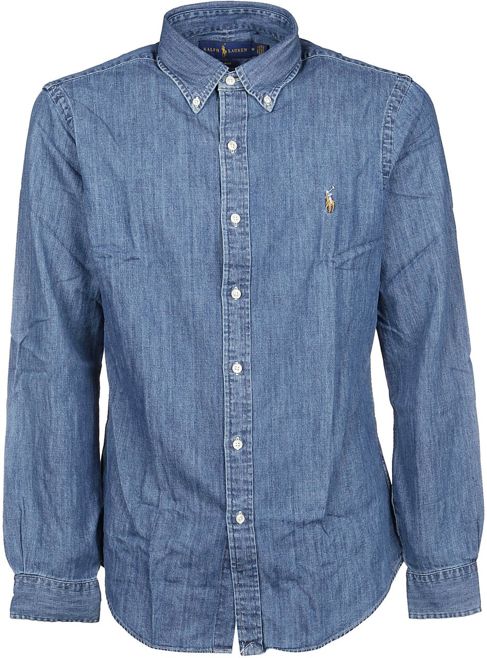 Ralph Lauren Long Sleeve Sport Slim Shirt Blue Blauw