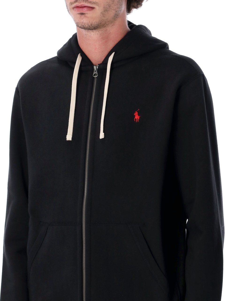 Ralph Lauren Classic Full Zip Hoodie Nero Zwart