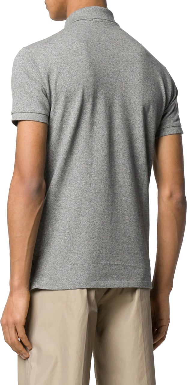 Ralph Lauren slim fit short sleeve gray Grijs