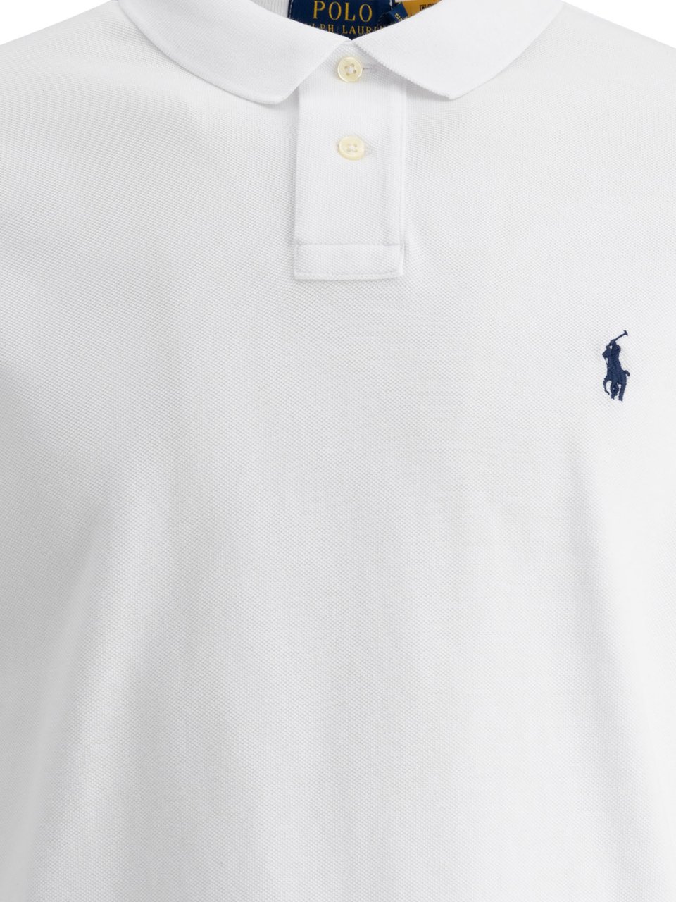 Ralph Lauren Pique polo shirt Wit