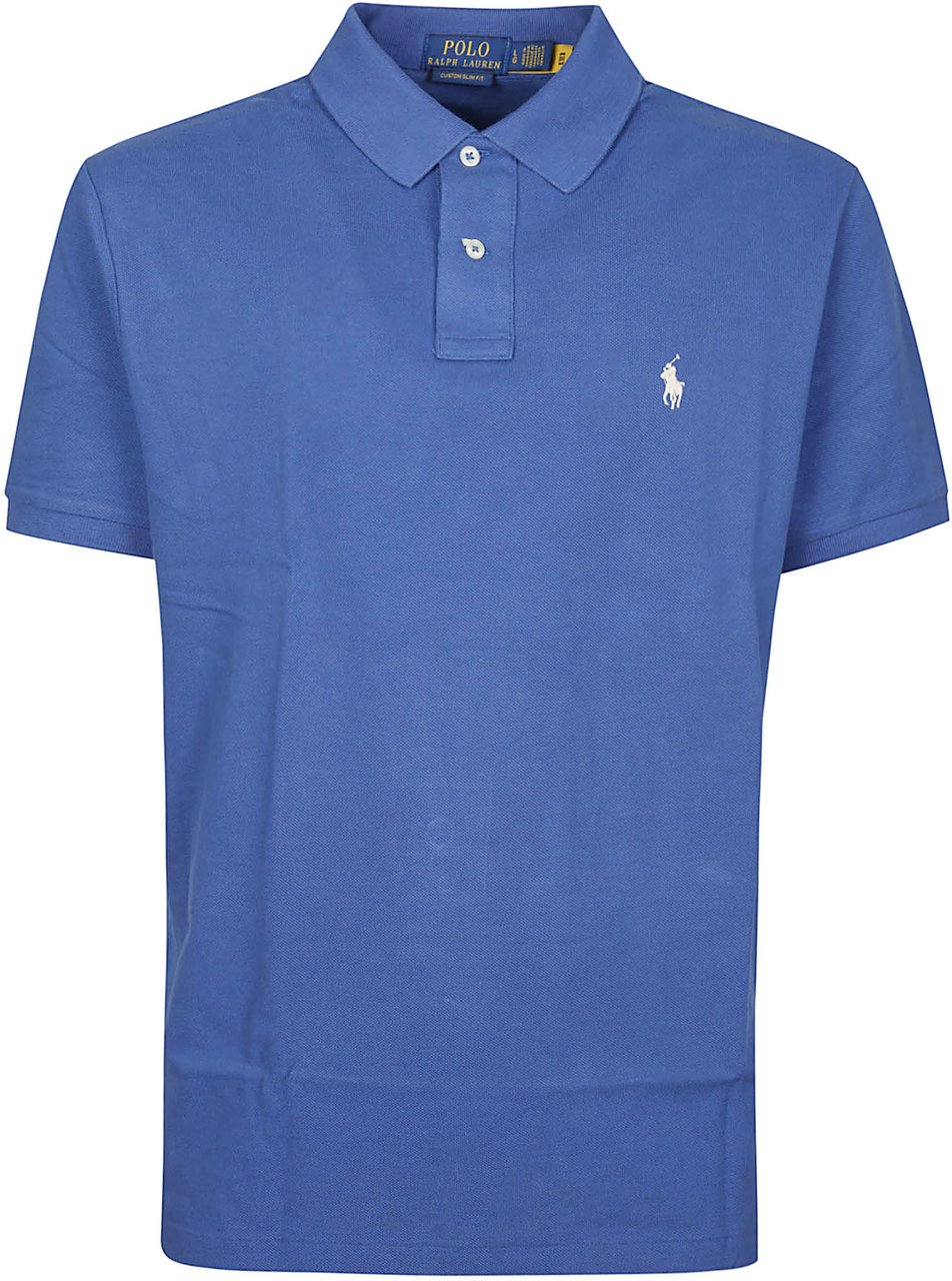 Ralph Lauren Short Sleeve Logo Embroidery Polo Shirt Blue Blauw