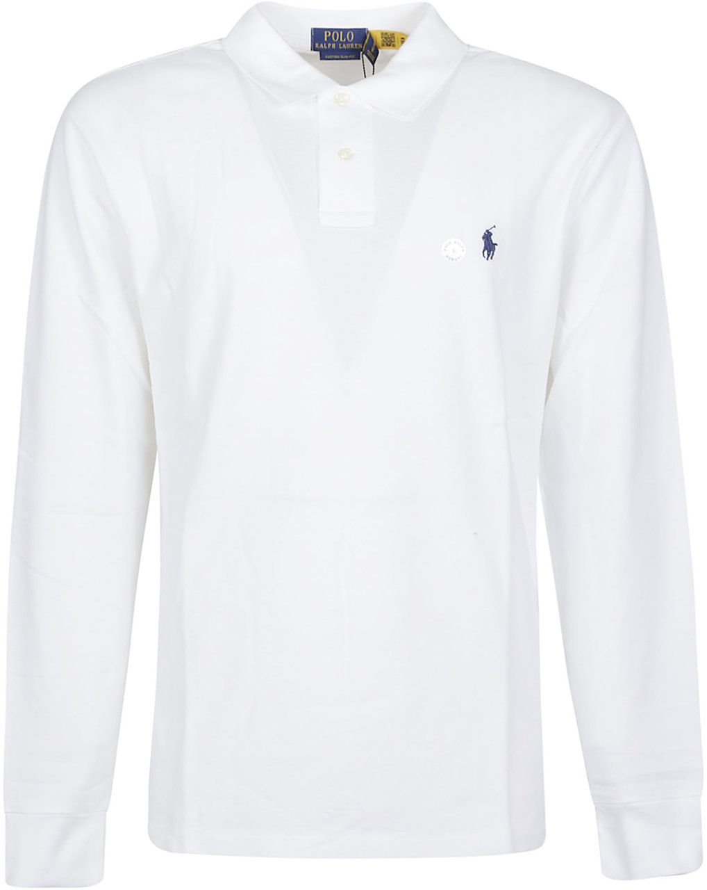 Ralph Lauren Long Sleeve Polo Shirt White Wit