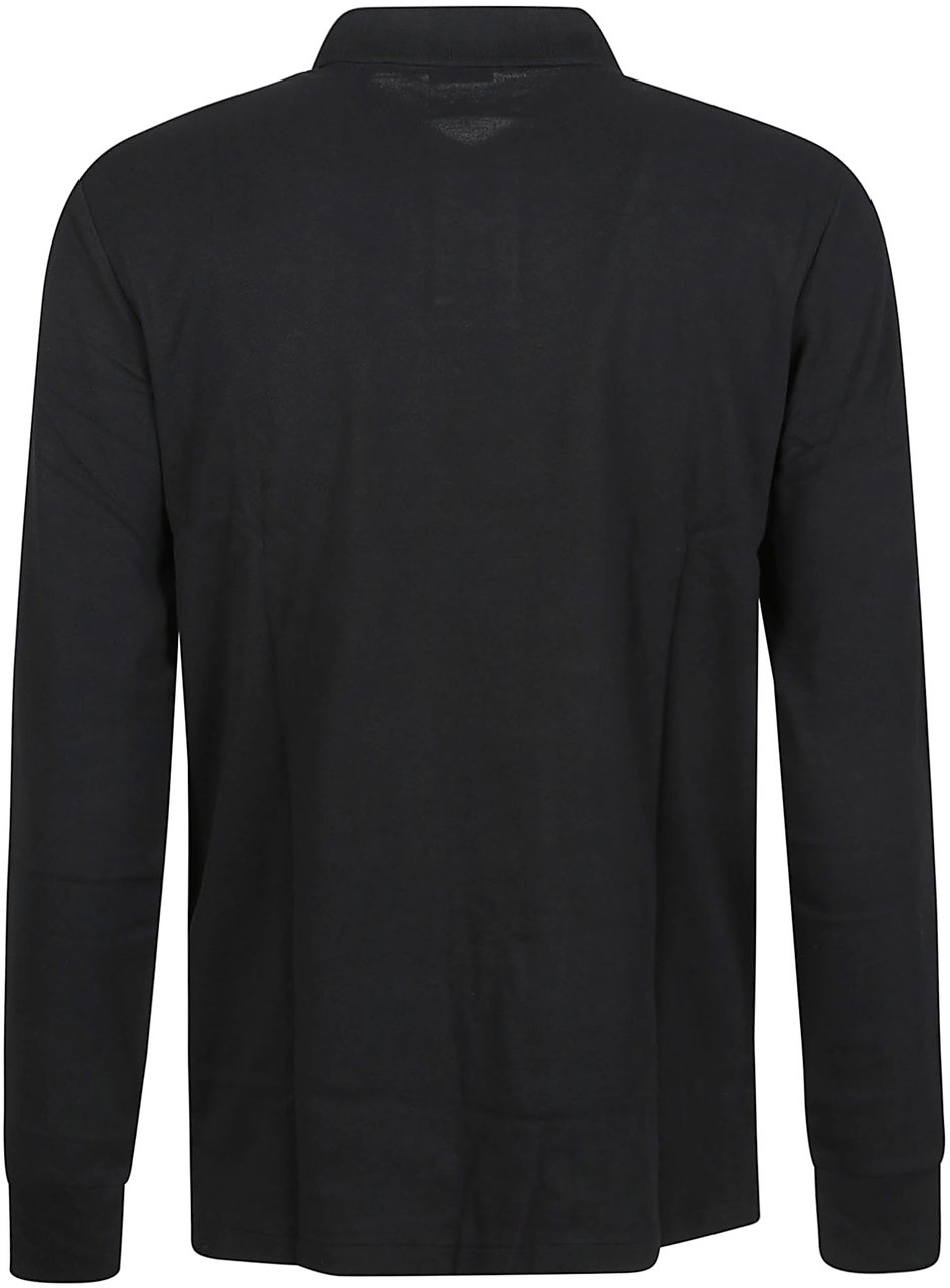 Ralph Lauren Long Sleeve Polo Shirt Black Zwart