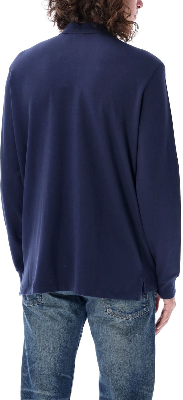 Ralph Lauren L/S Custom Polo Cruise Navy Blauw