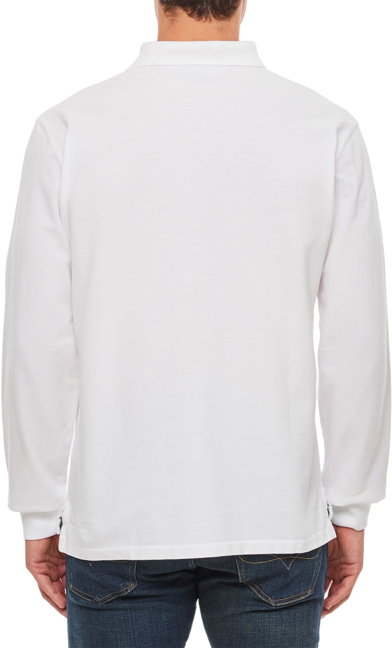 Ralph Lauren Ribbed Polo with Two-Button Closure and Iconic Pony Emblem Wit