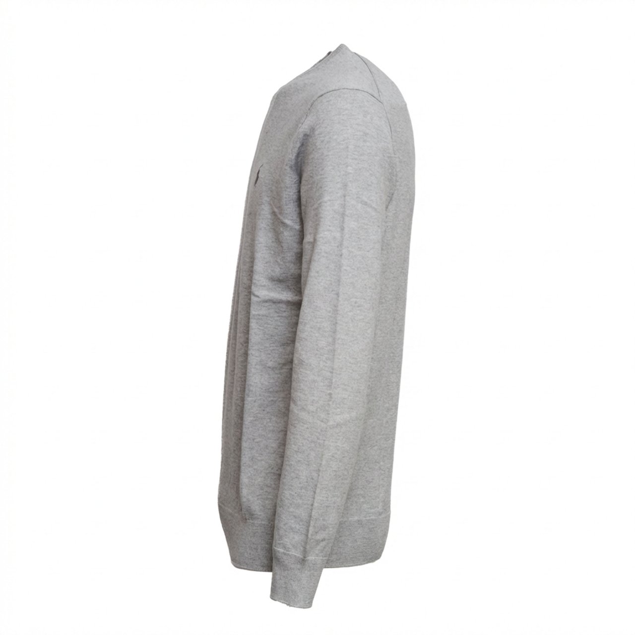 Ralph Lauren Slim Fit Cotton Crewneck Regular Sweater Grijs