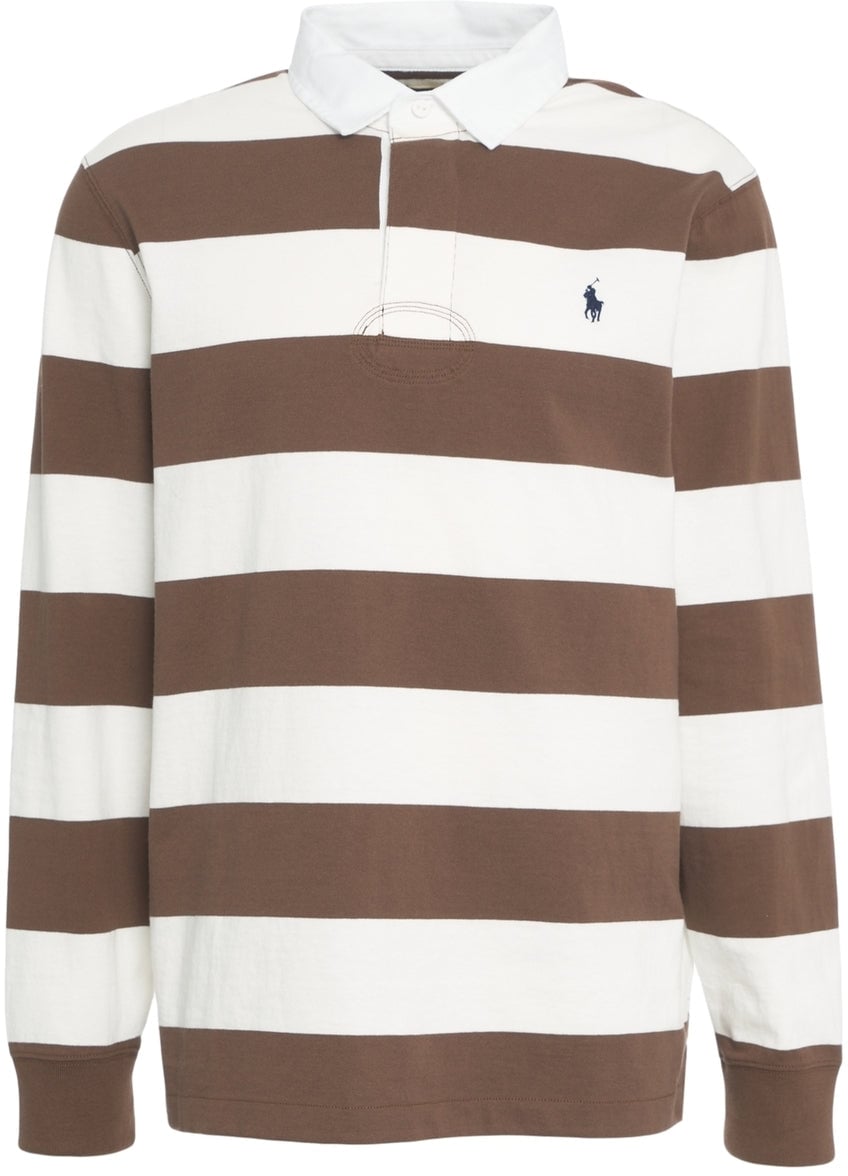 Ralph Lauren Striped polo shirt Bruin