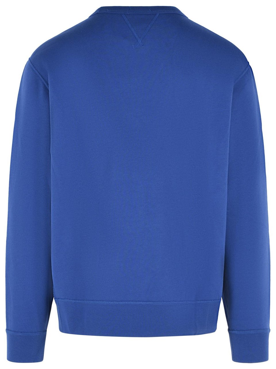 Ralph Lauren Cotton-Blend Sweatshirt With Ribbed Details And Logo Embroidery Blauw