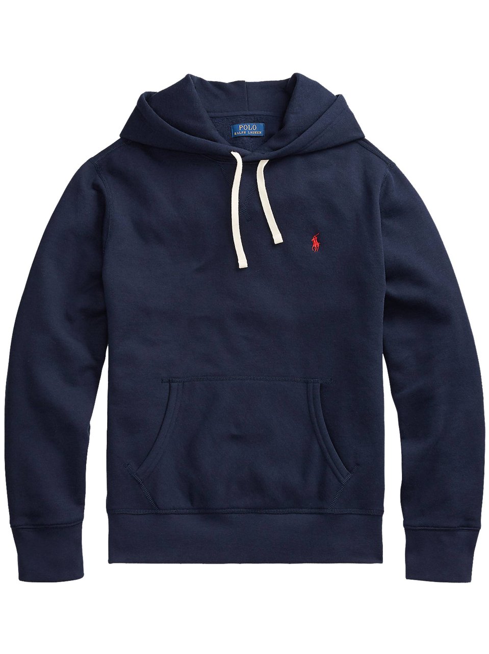 Ralph Lauren Deep Navy Blue Cotton Long Sleeve Hoodie Zwart