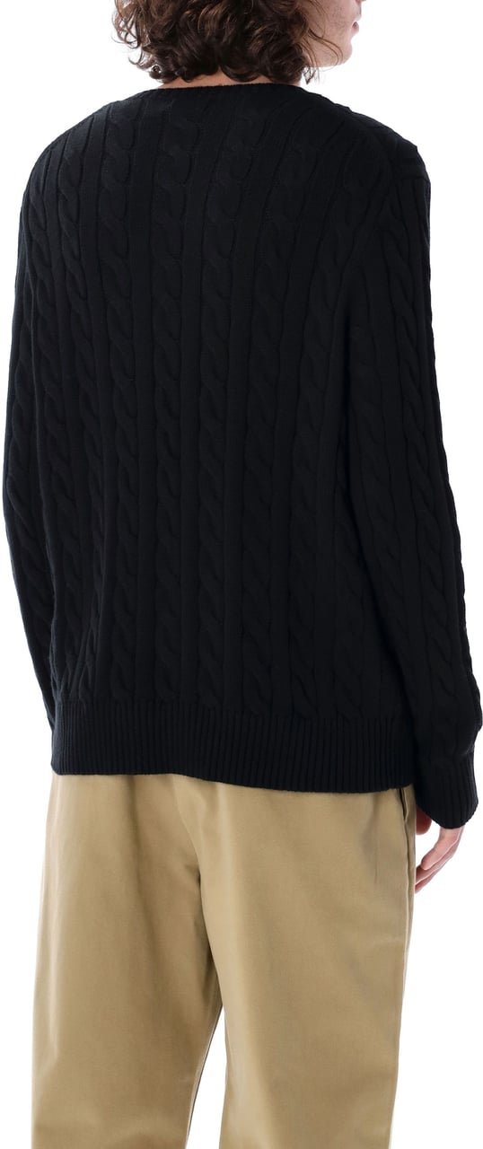 Ralph Lauren Cable Crewneck Nero Zwart
