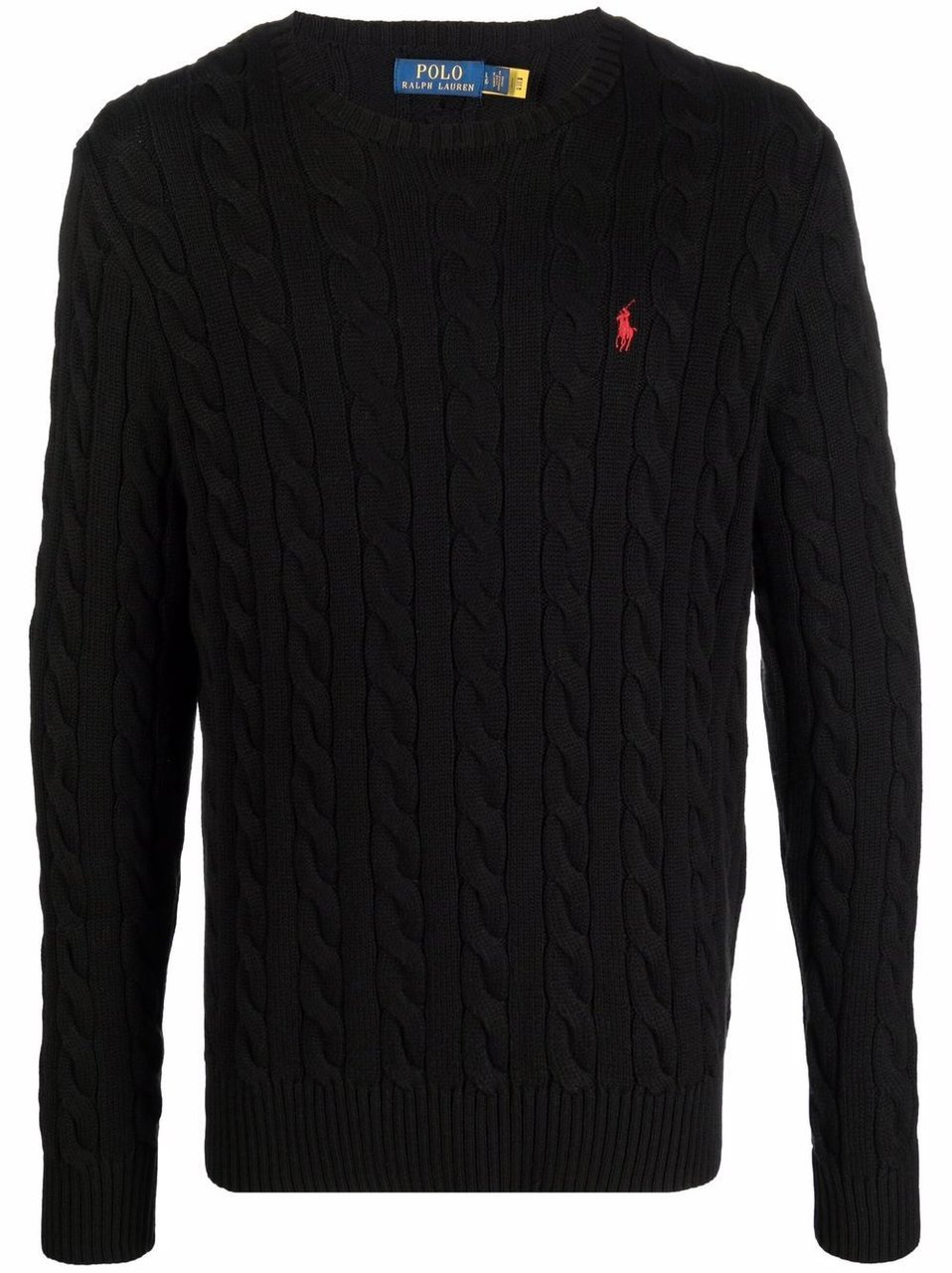Ralph Lauren long sleeve sweater black Zwart