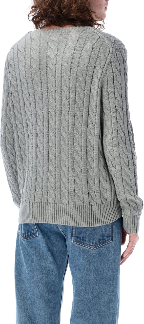 Ralph Lauren Cable Crewneck Grigio Grijs
