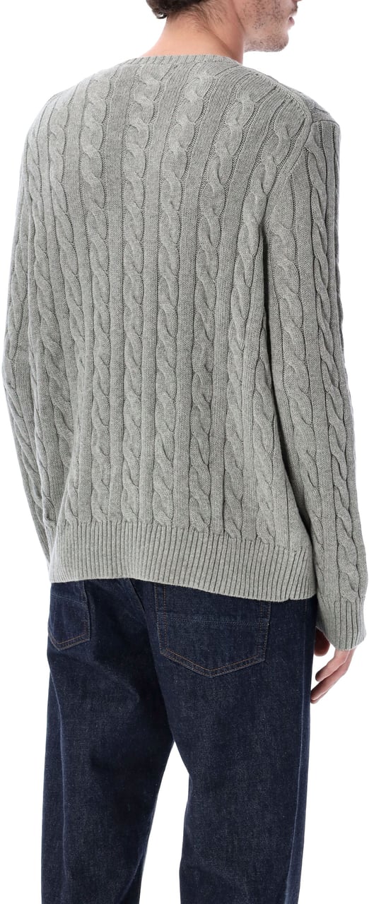 Ralph Lauren Cable Crewneck Grigio Lichtgrijs