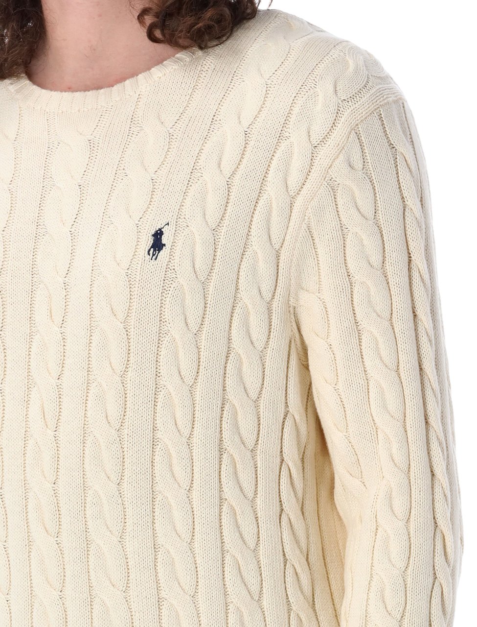 Ralph Lauren Cable Knit Classic Andover Cream Beige