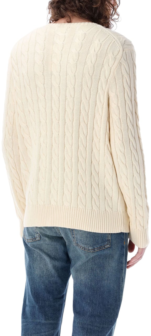 Ralph Lauren Cable Knit Classic Andover Cream Beige