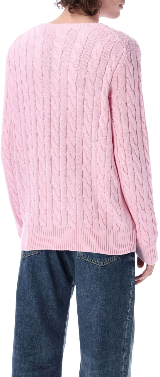 Ralph Lauren Cable Knit Classic Caramel Pink Roze