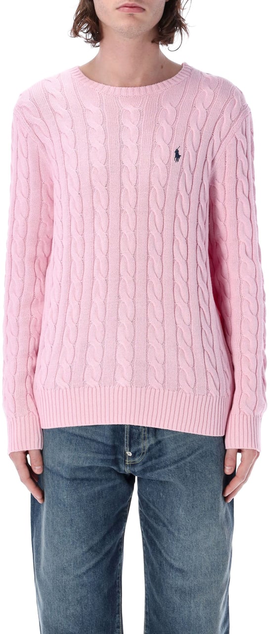 Ralph Lauren Cable Knit Classic Caramel Pink Roze