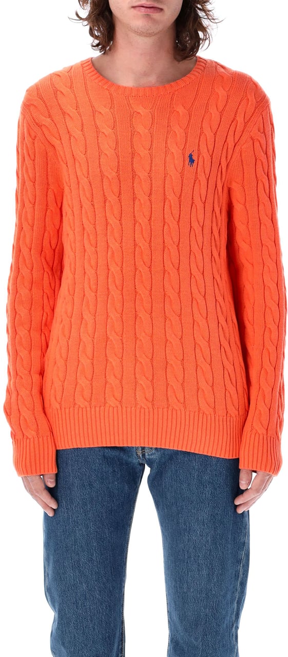 Ralph Lauren Cable Knit Classic Spring Melon Divers
