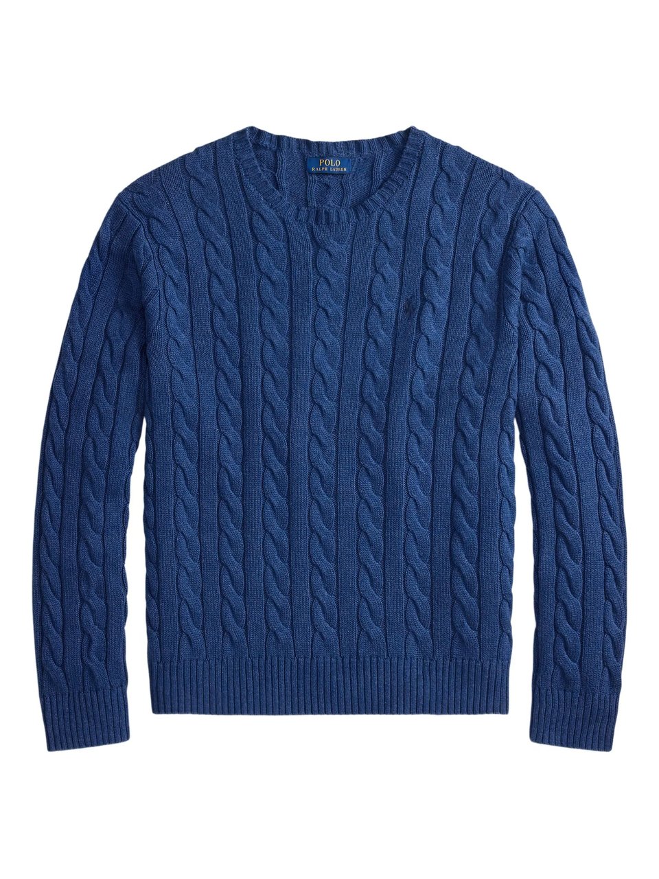 Ralph Lauren Cable Knit Cotton Sweater Blauw