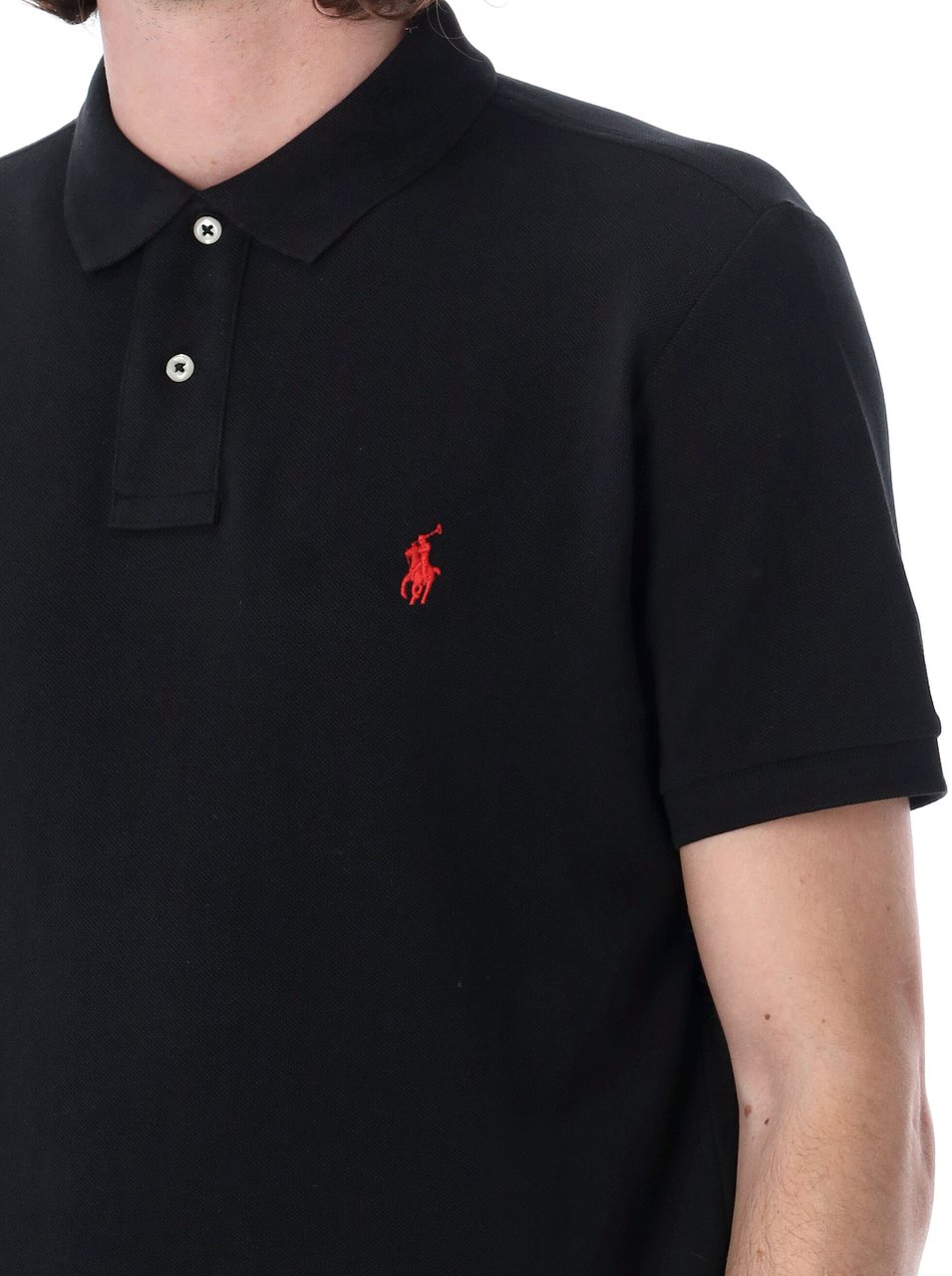Ralph Lauren Custom Polo Nero Zwart