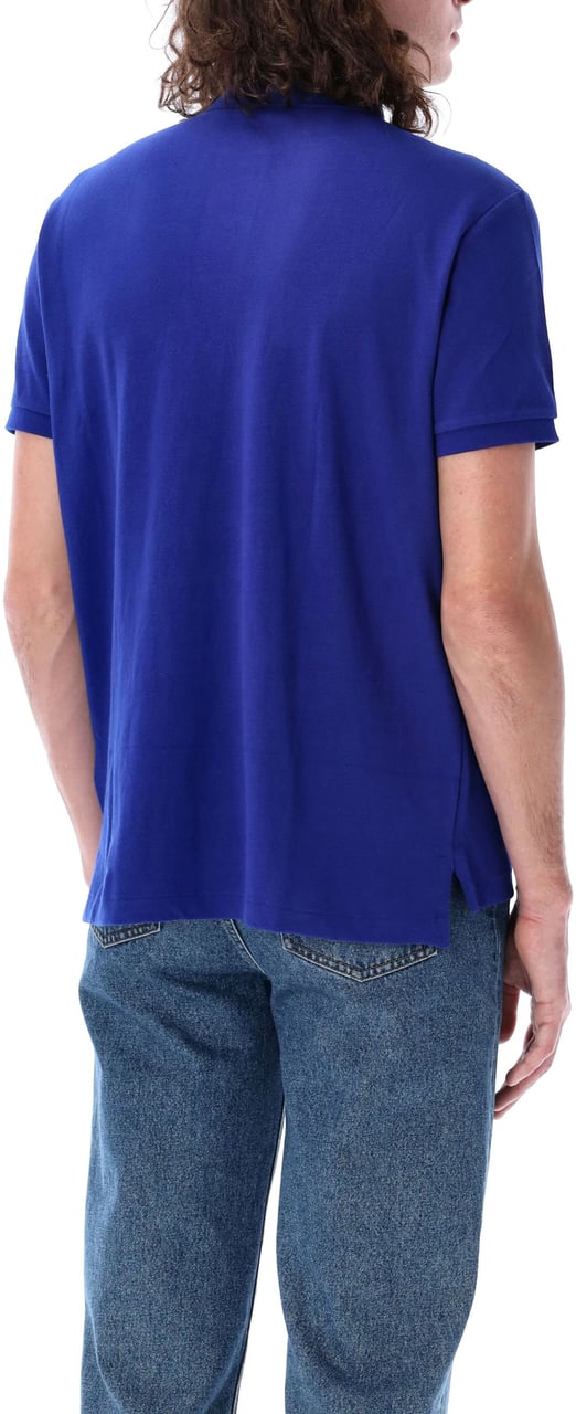 Ralph Lauren Polo S/S Custom Fit Blu Blauw