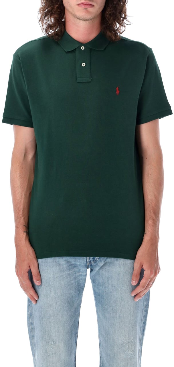 Ralph Lauren Polo S/S Custom Fit College Green Groen