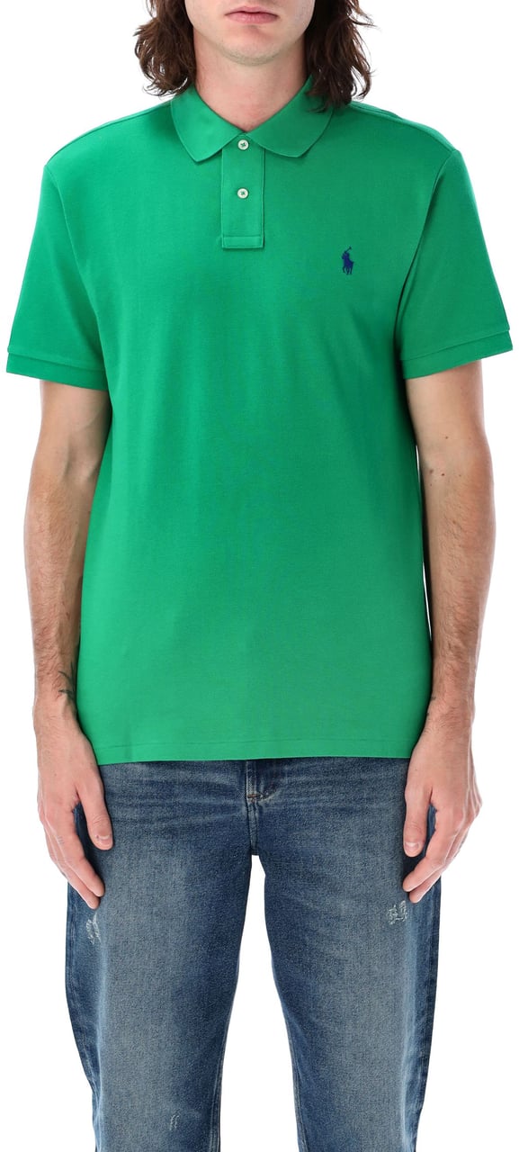 Ralph Lauren Polo S/S Custom Fit Biliard Green Groen