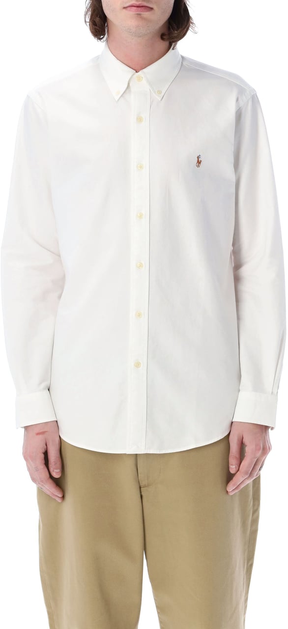 Ralph Lauren Custom Fit Shirt Bianco Wit