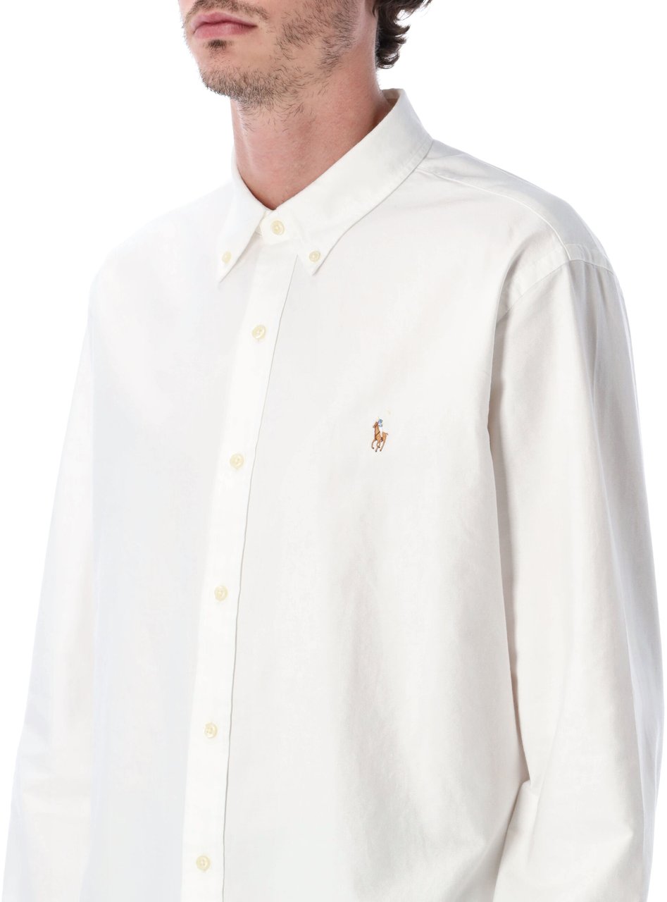 Ralph Lauren Custom Fit Shirt Bianco Wit