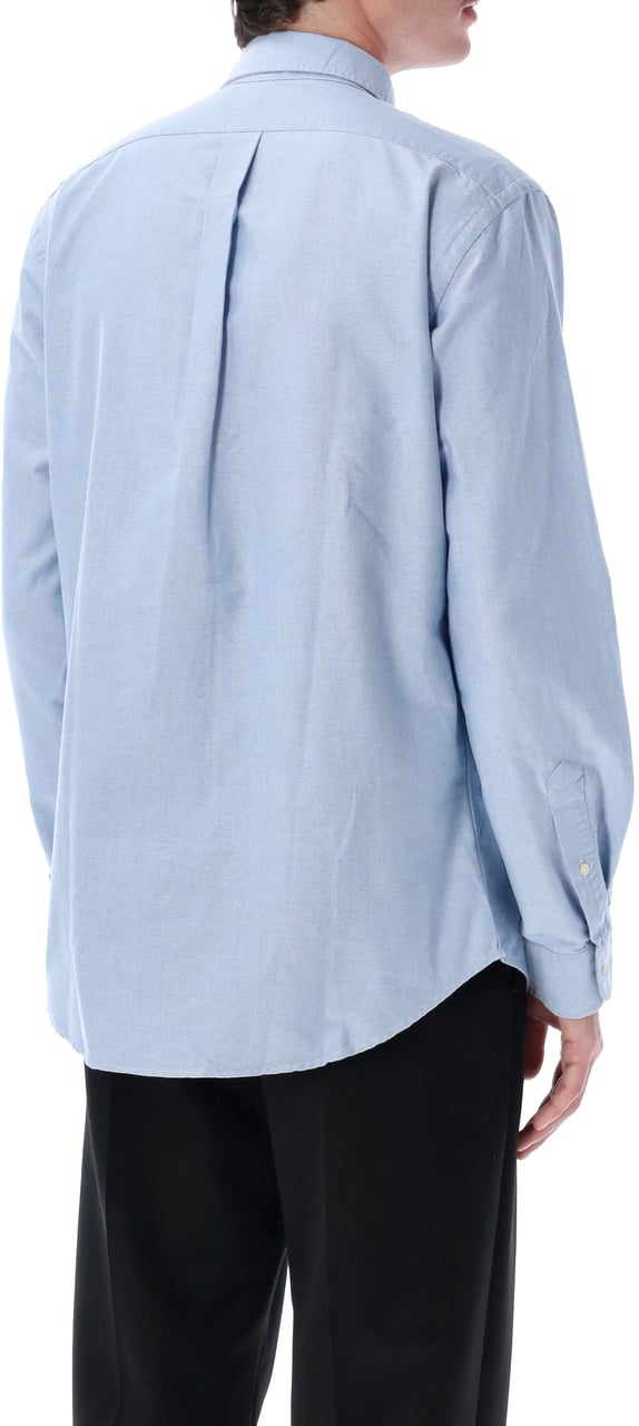 Ralph Lauren Custom Fit Shirt Blu Lichtblauw