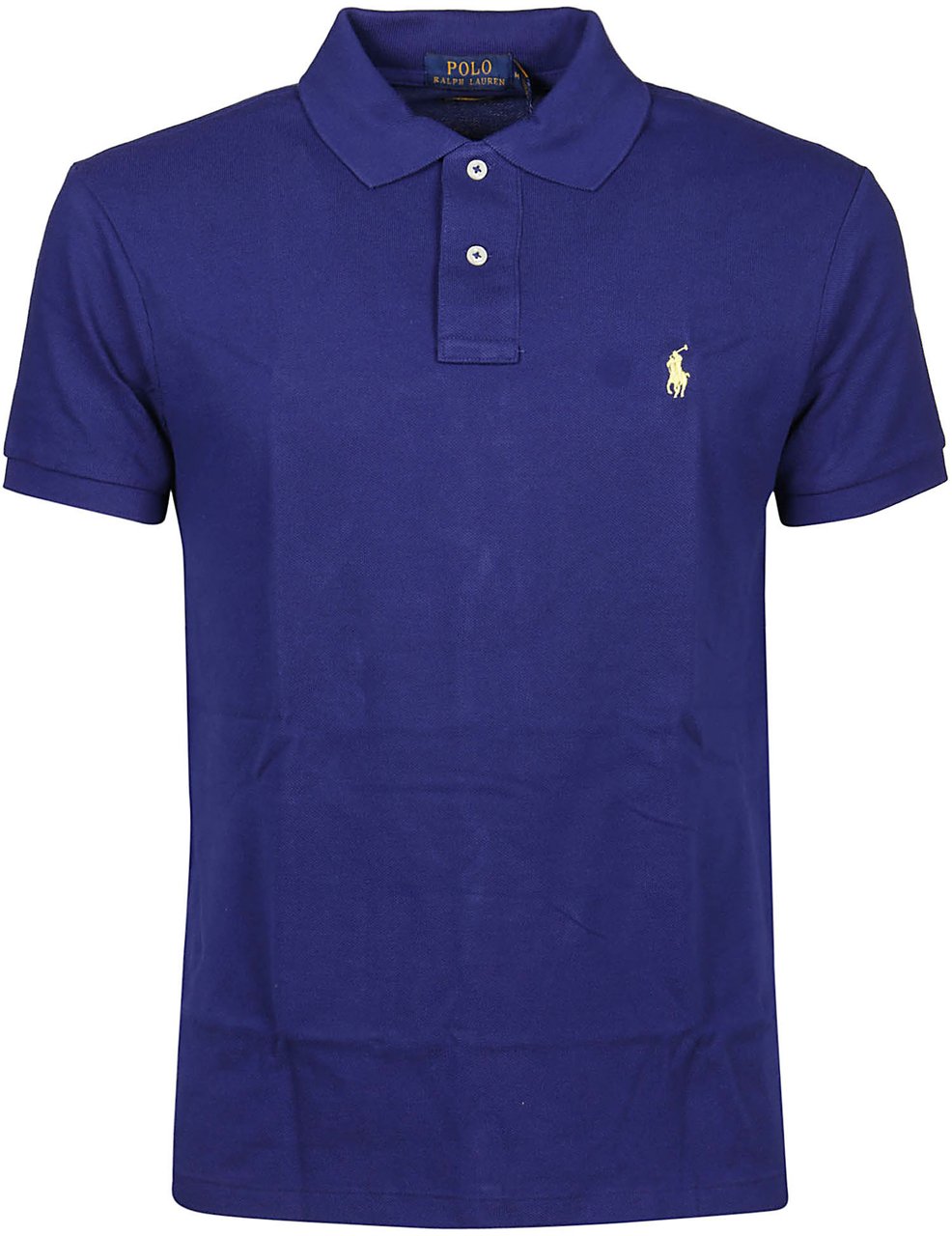Ralph Lauren Short Sleeve Slim Polo Shirt Blue Blauw