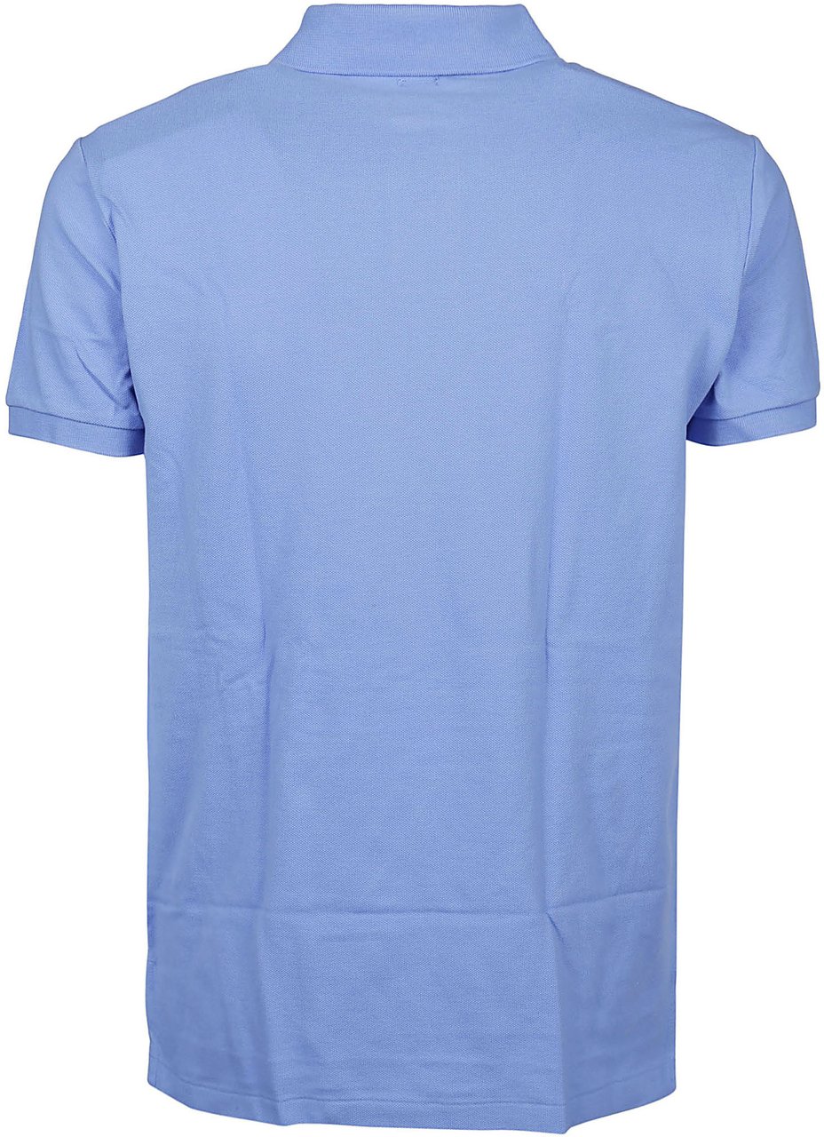 Ralph Lauren Short Sleeve Slim Polo Shirt Blue Blauw